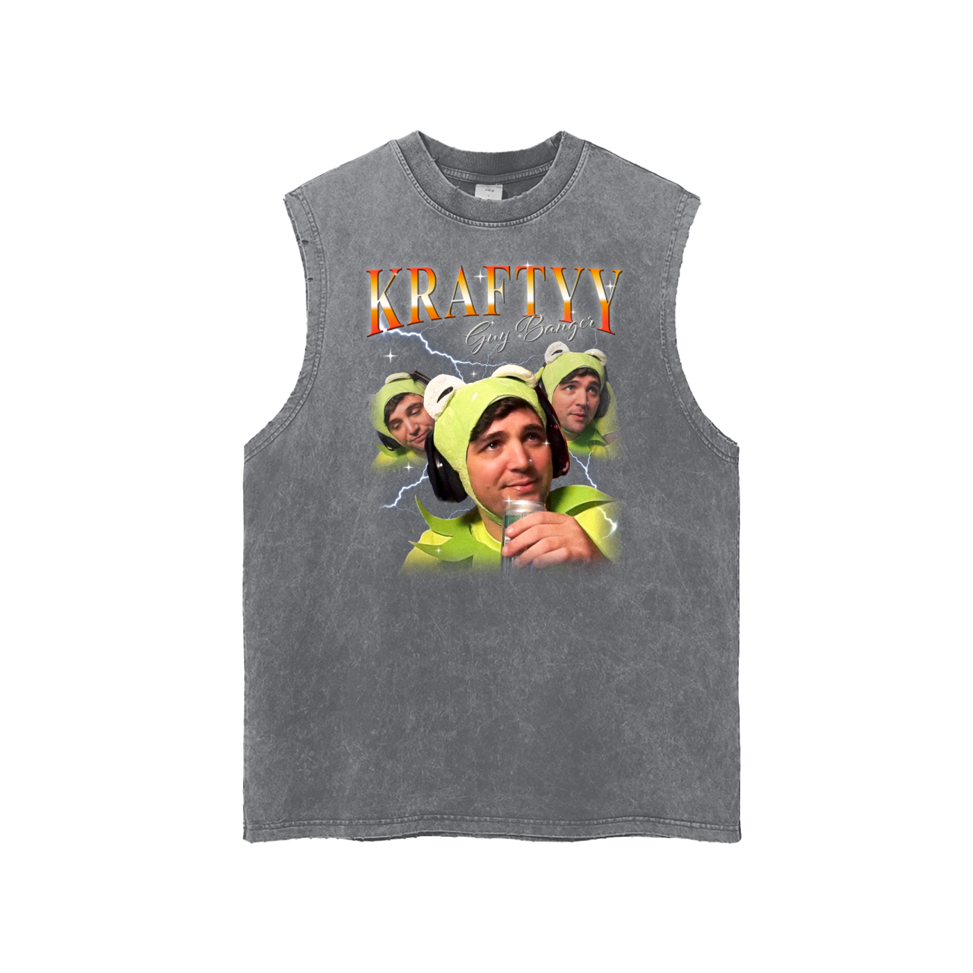 Snow Washed Frayed Hem Tank Top