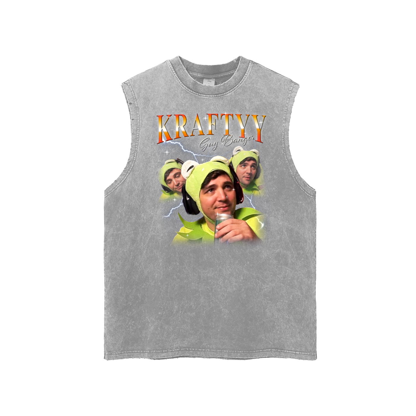 Snow Washed Frayed Hem Tank Top