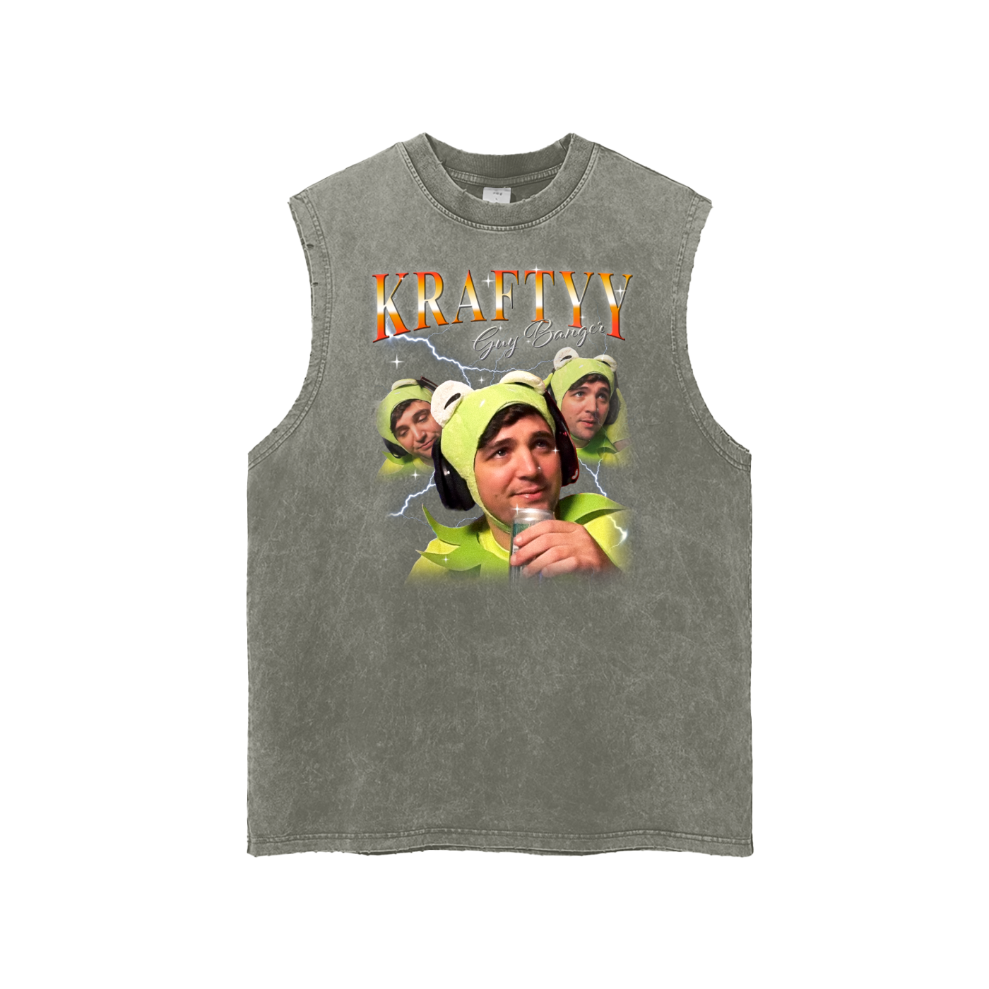 Snow Washed Frayed Hem Tank Top