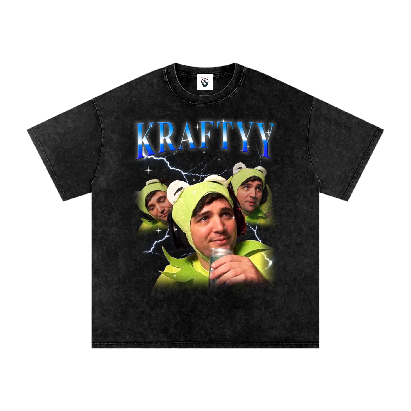 Snow Washed Oversized Cotton T-Shirt [SFW Version]