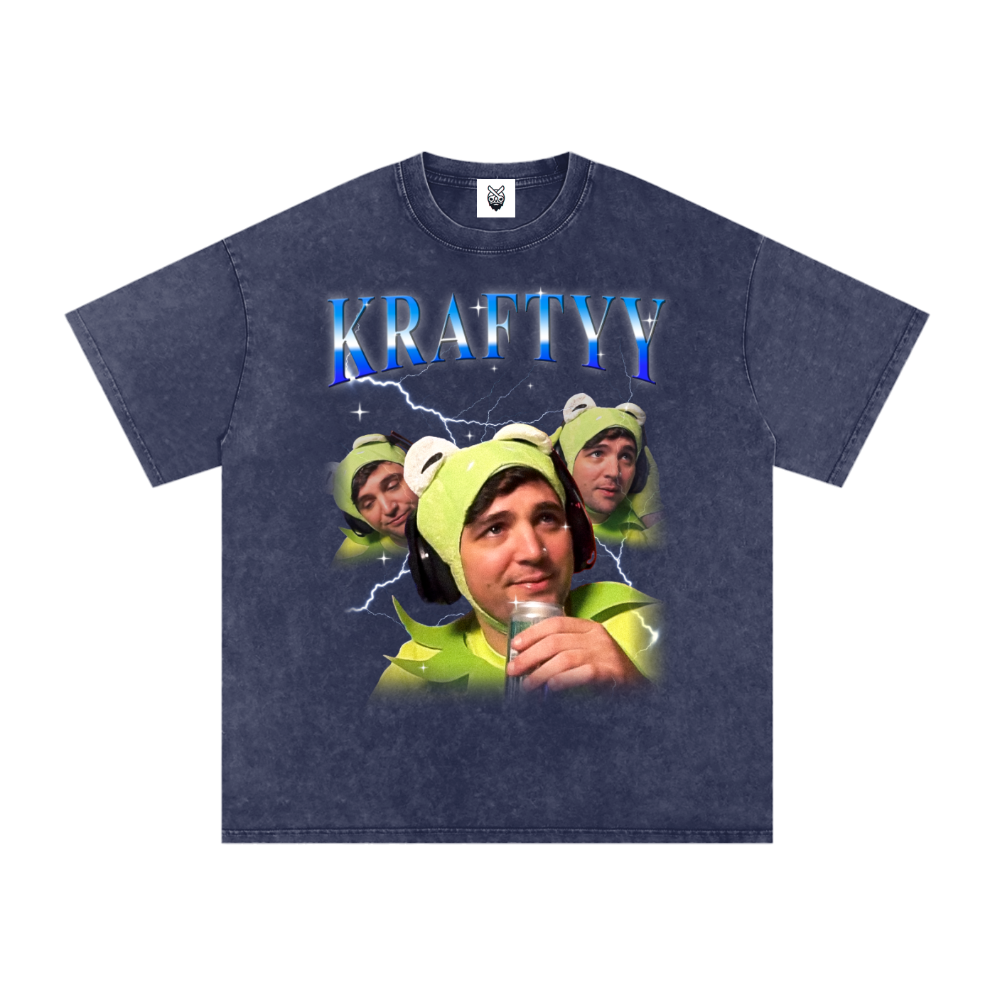 Snow Washed Oversized Cotton T-Shirt [SFW Version]