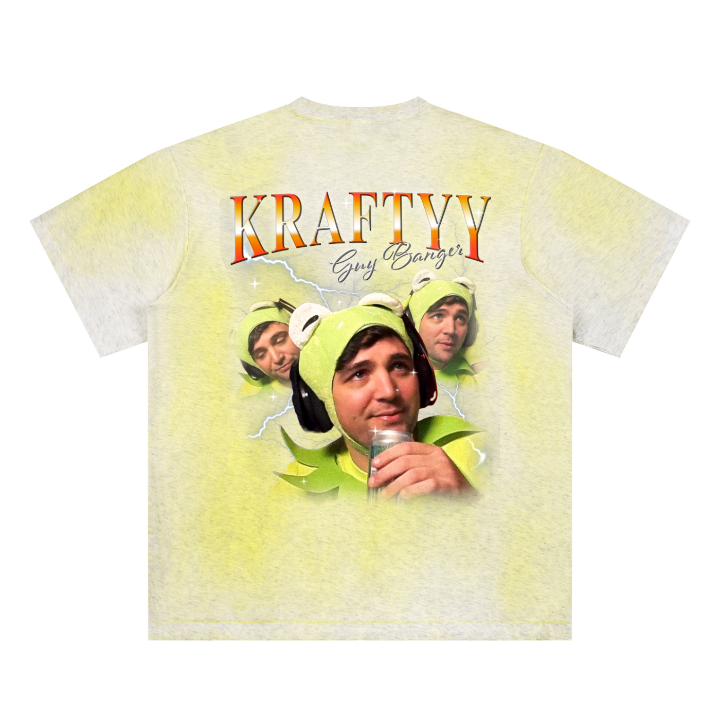 BACK PRINT Sun Fade Hand-Painted T-Shirt