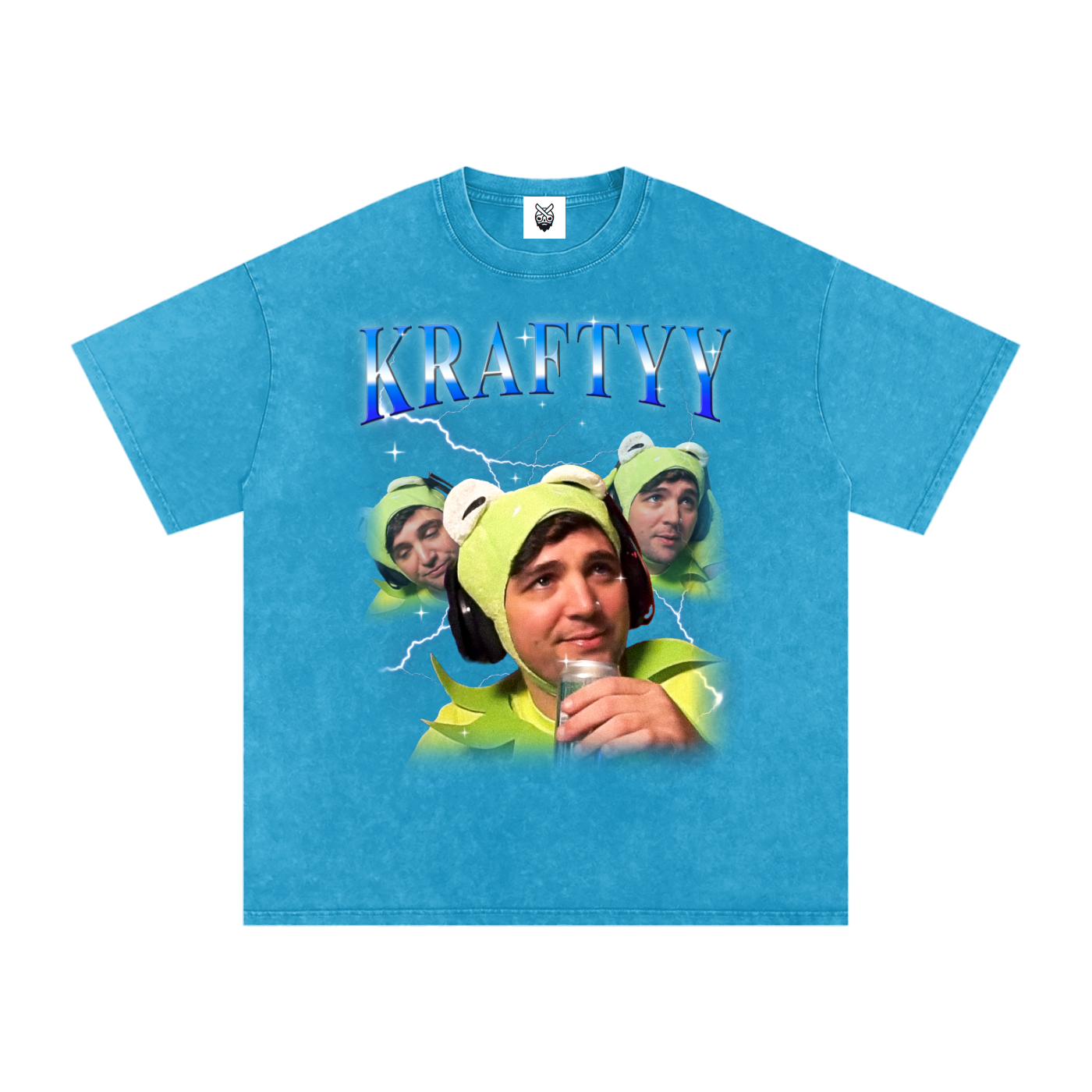 Snow Washed Oversized Cotton T-Shirt [SFW Version]