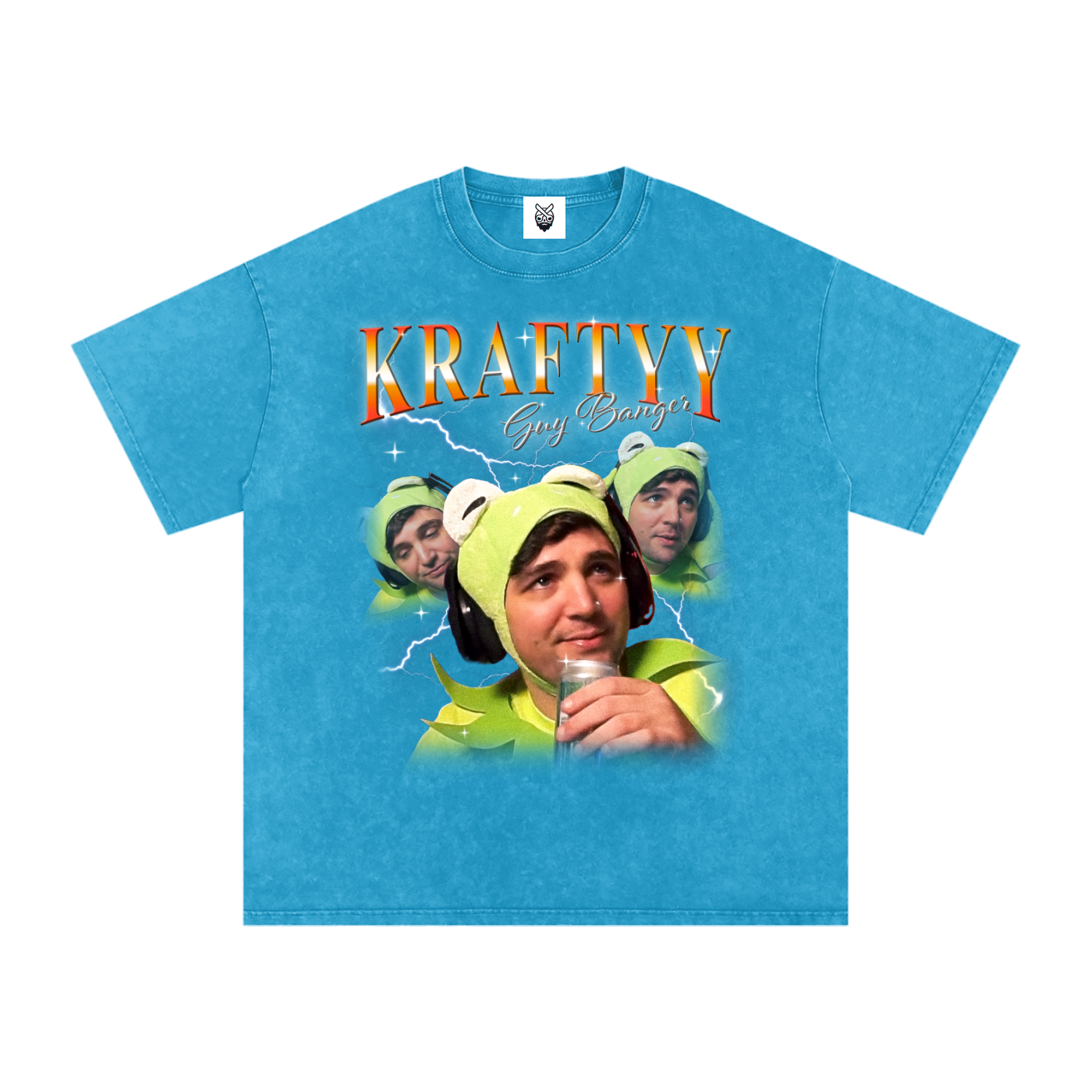 Snow Washed Oversized Cotton T-Shirt