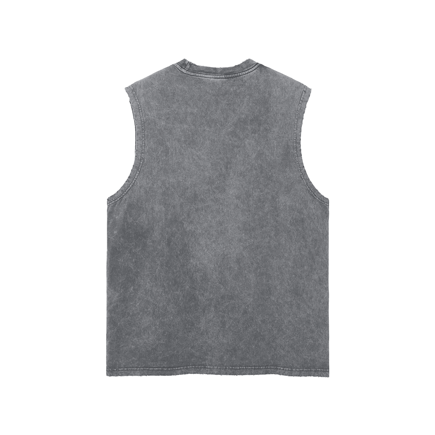 Snow Washed Frayed Hem Tank Top