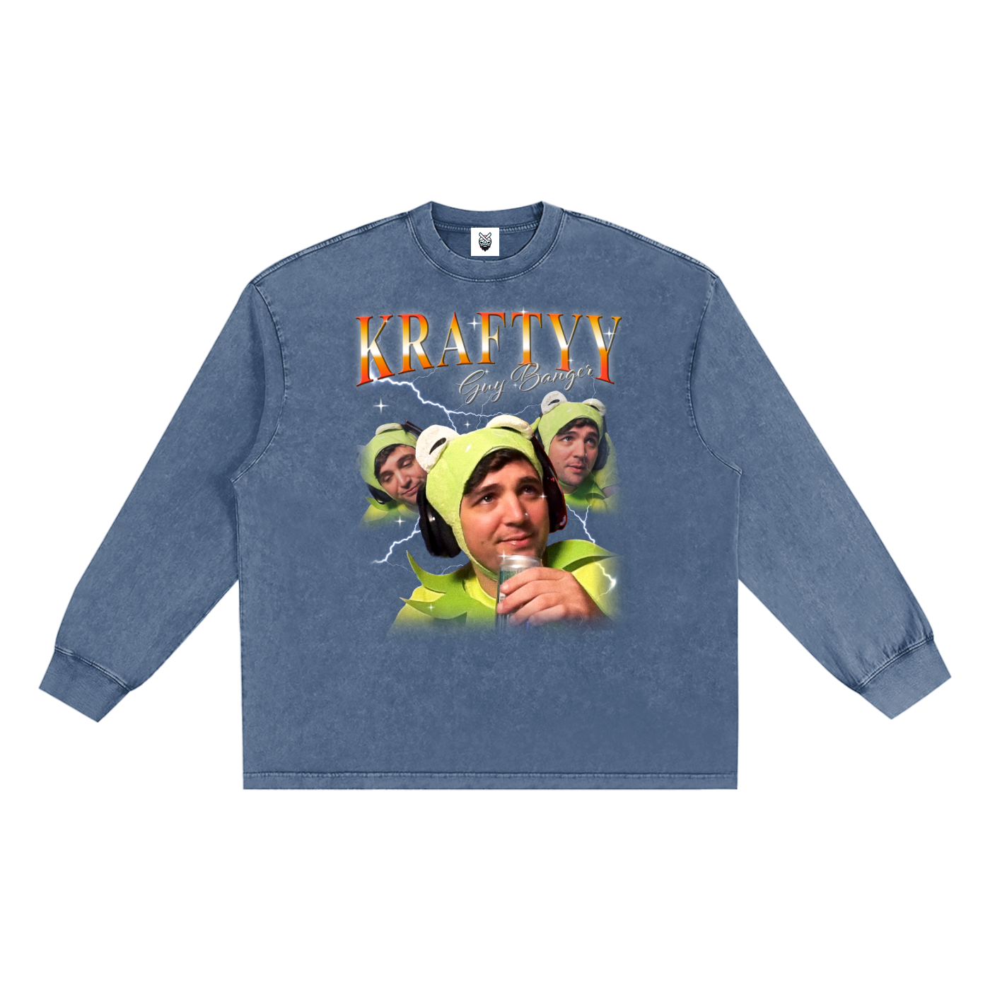 Snow Washed Frayed Edge T-Shirt