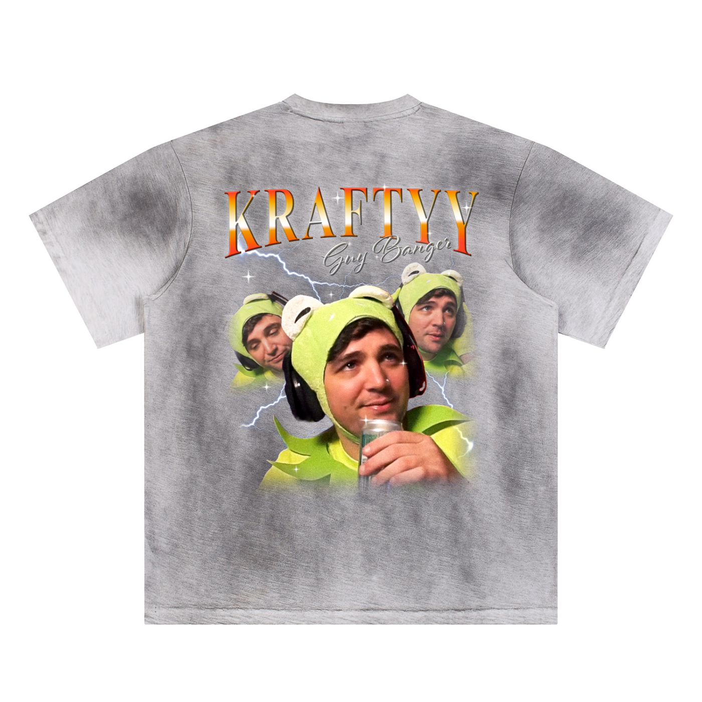 BACK PRINT Sun Fade Hand-Painted T-Shirt