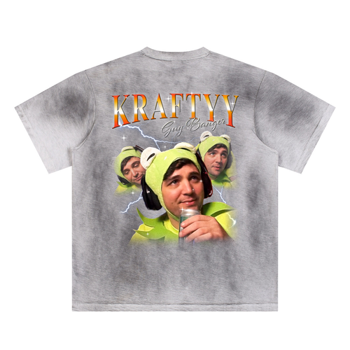 BACK PRINT Sun Fade Hand-Painted T-Shirt