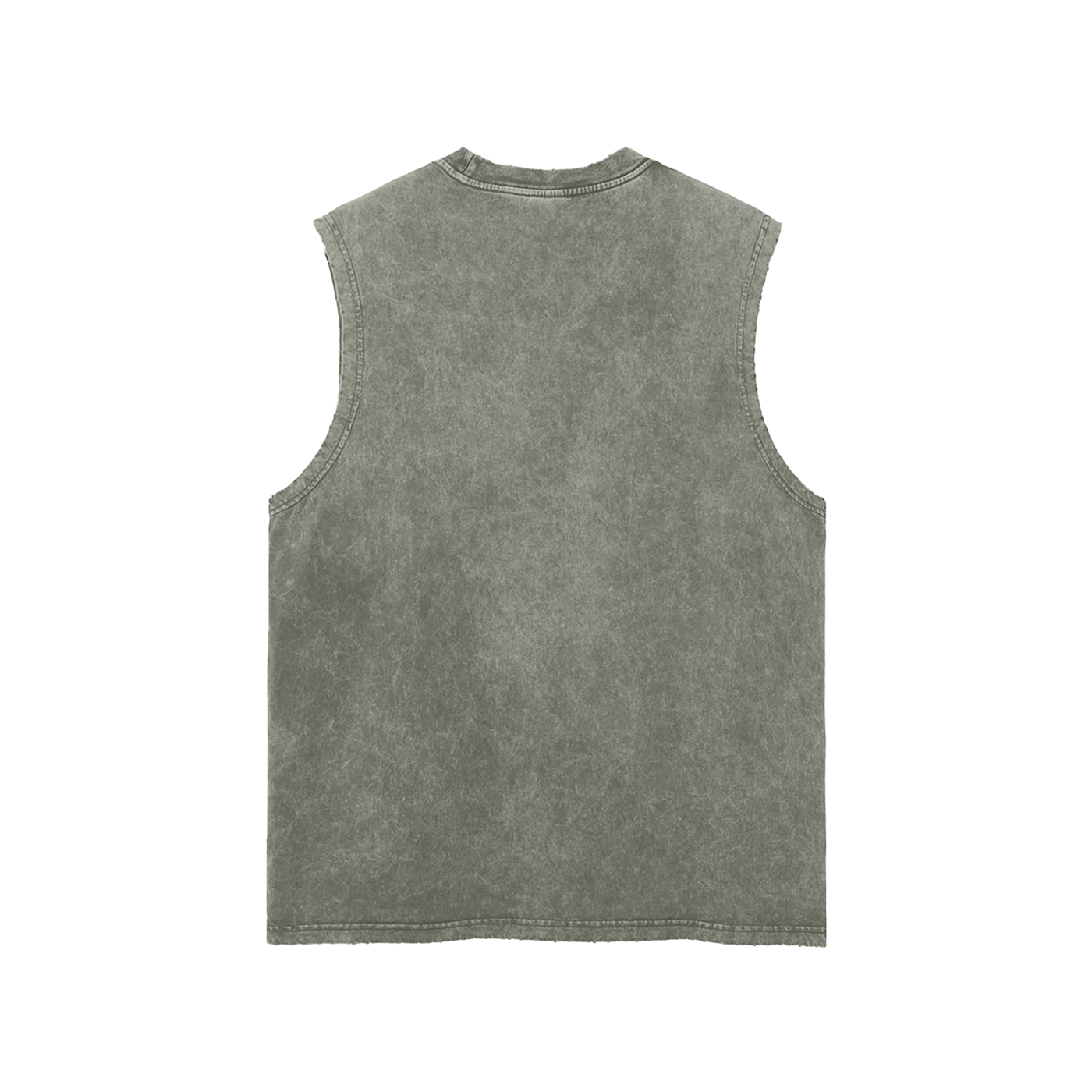 Snow Washed Frayed Hem Tank Top