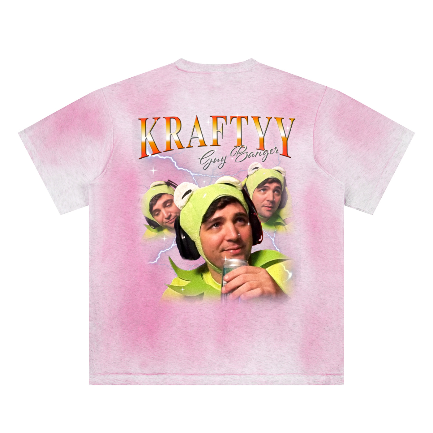 BACK PRINT Sun Fade Hand-Painted T-Shirt