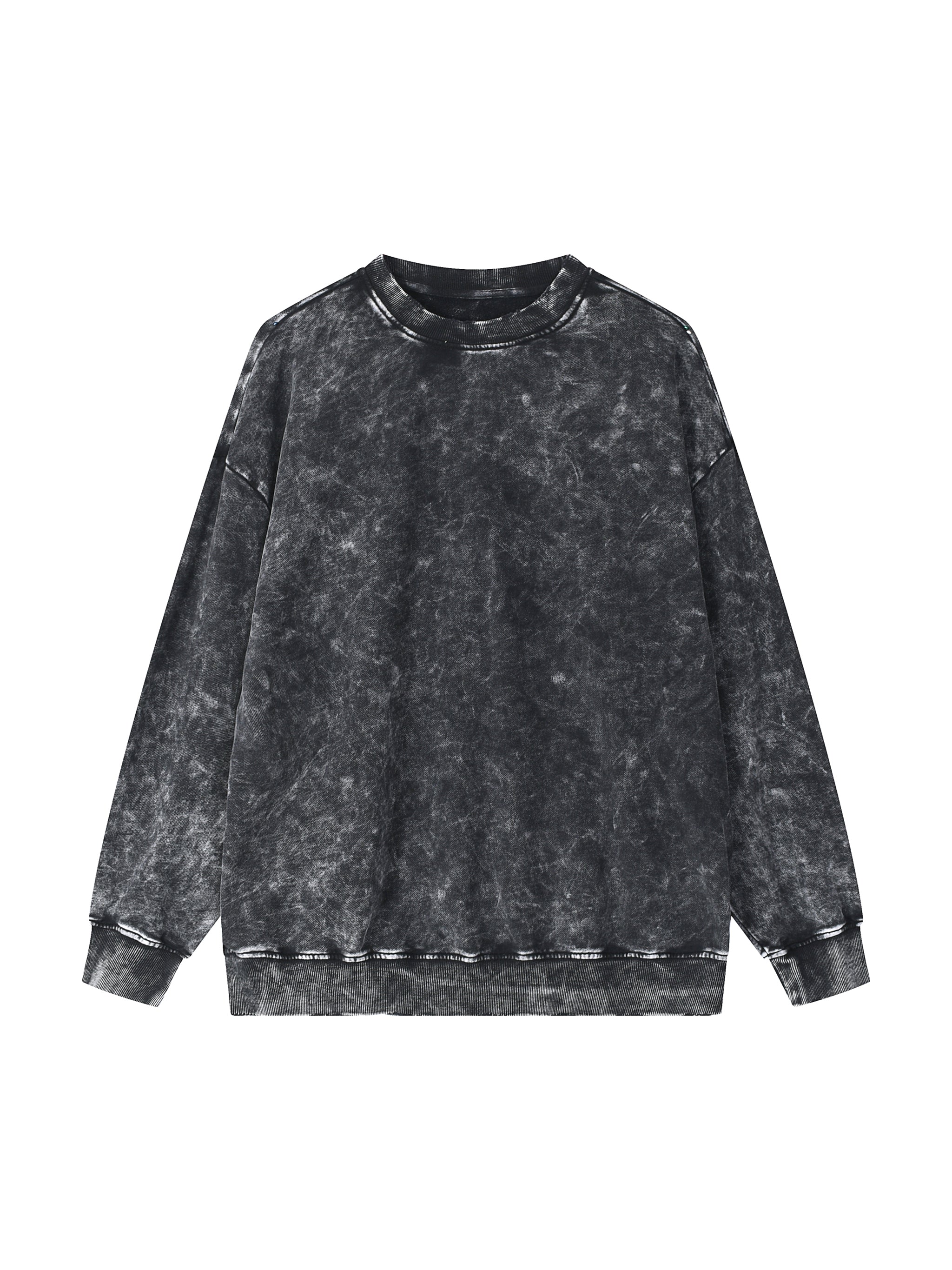 Snow Washed Hand-Frayed Sweatshirt