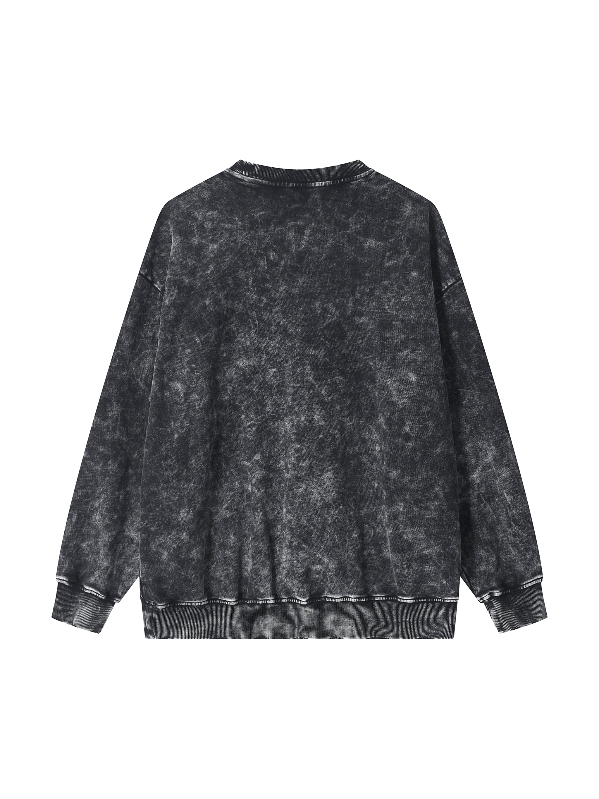 Snow Washed Hand-Frayed Sweatshirt
