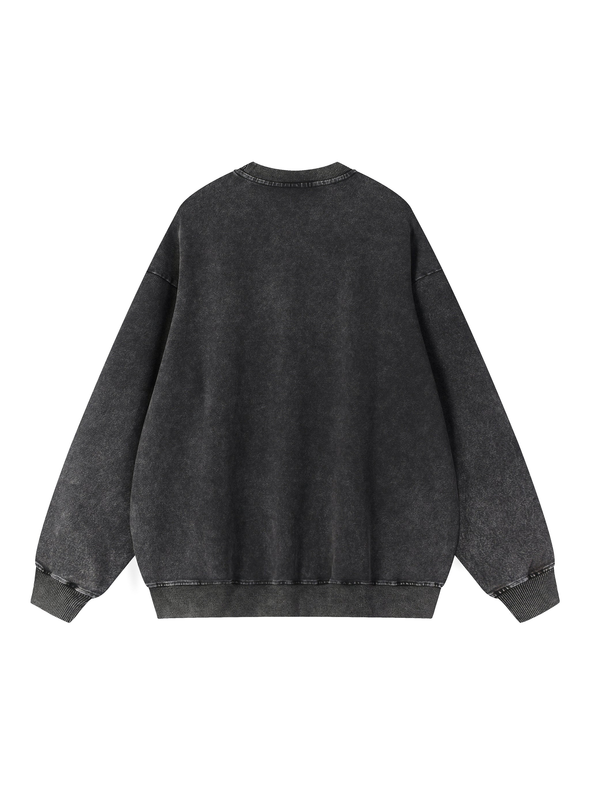 Snow Wash Oversized Crewneck Sweatshirt [SFW Version]